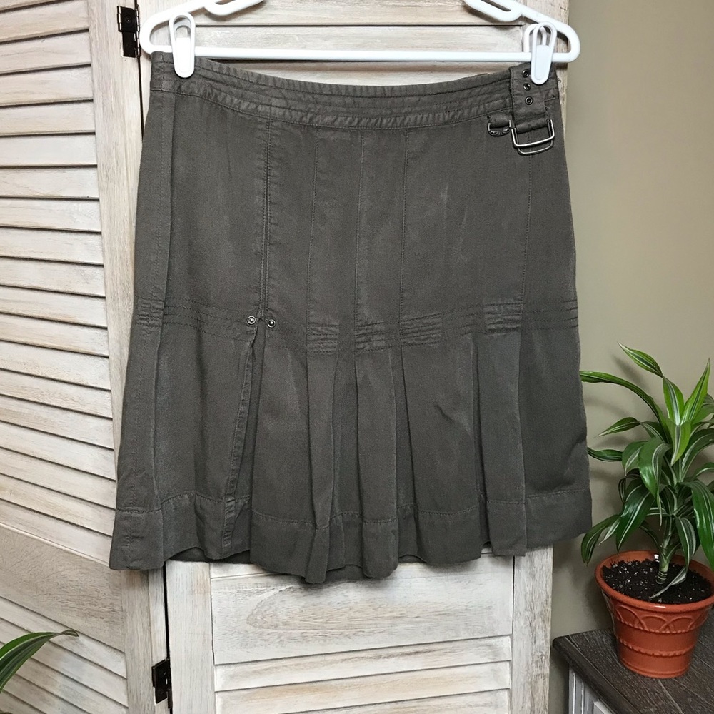 Diesel Dark Gray Pleated Skirt